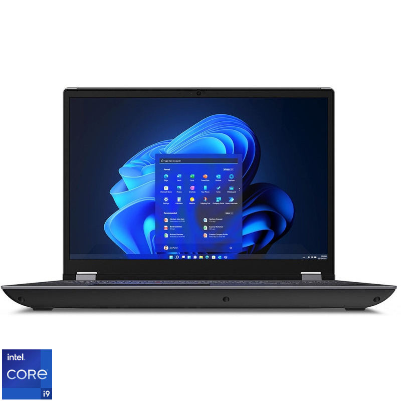 Laptop Lenovo 16'' ThinkPad P16 Gen 2, WQXGA IPS 165Hz, Procesor Intel® Core™ i9-13980HX (36M Cache, up to 5.60 GHz), 32GB DDR5, 1TB SSD, RTX 4000 Ada 12GB, Win 11 Pro, Storm Grey (Top) - Villi Black (Bottom) Laptop Lenovo 16'' ThinkPad P16 Gen 2, WQXGA IPS 165Hz, Procesor Intel® Core™ i9-13980HX (36M Cache, up to 5.60 GHz), 32GB DDR5, 1TB SSD, RTX 4000 Ada 12GB, Win 11 Pro, Storm Grey (Top) - Villi Black (Bottom)