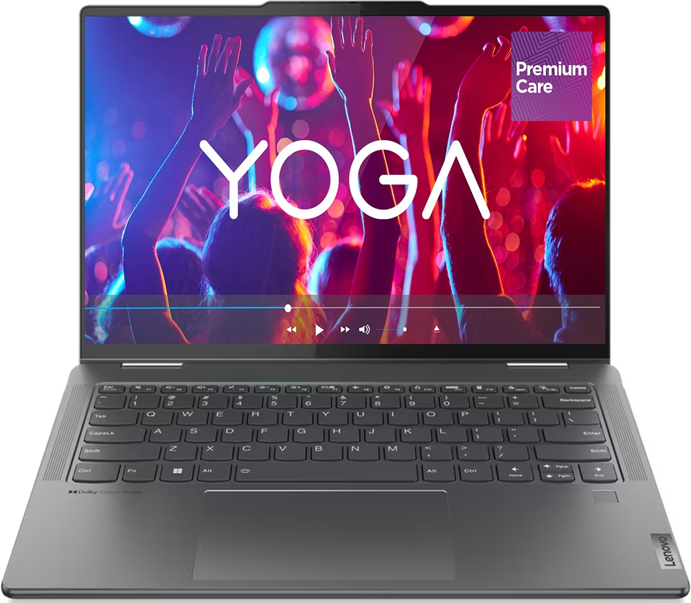 Ultrabook Lenovo 14'' Yoga 7 14ARP8, 2.8K OLED 90Hz Touch, Procesor AMD Ryzen™ 7 7735U (16M Cache, up to 4.75 GHz), 16GB DDR5, 1TB SSD, Radeon 680M, Win 11 Home, Storm Grey, 3Yr Onsite Premium Care Ultrabook Lenovo 14'' Yoga 7 14ARP8, 2.8K OLED 90Hz Touch, Procesor AMD Ryzen™ 7 7735U (16M Cache, up to 4.75 GHz), 16GB DDR5, 1TB SSD, Radeon 680M, Win 11 Home, Storm Grey, 3Yr Onsite Premium Care