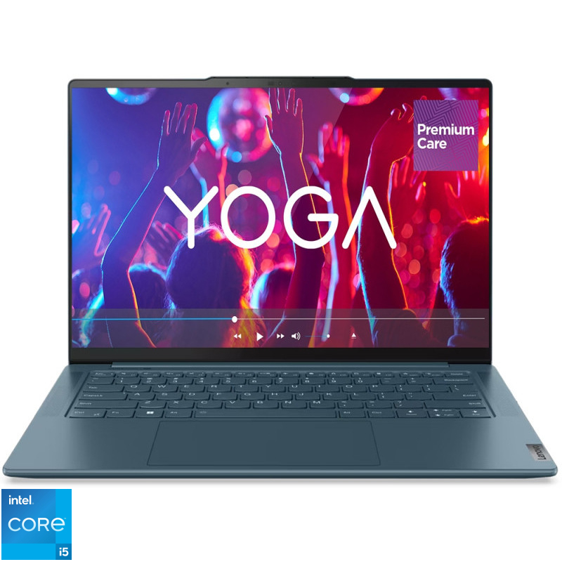 Ultrabook Lenovo 14.5'' Yoga Pro 7 14IRH8, 2.5K IPS 90Hz, Procesor Intel® Core™ i5-13500H (18M Cache, up to 4.70 GHz), 32GB DDR5, 1TB SSD, Intel Iris Xe, Win 11 Home, Tidal Teal, 3Yr Onsite Premium Care Ultrabook Lenovo 14.5'' Yoga Pro 7 14IRH8, 2.5K IPS 90Hz, Procesor Intel® Core™ i5-13500H (18M Cache, up to 4.70 GHz), 32GB DDR5, 1TB SSD, Intel Iris Xe, Win 11 Home, Tidal Teal, 3Yr Onsite Premium Care