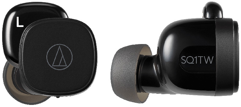 Casti Audio-Technica In-Ear, ATH-SQ1TW Licorice