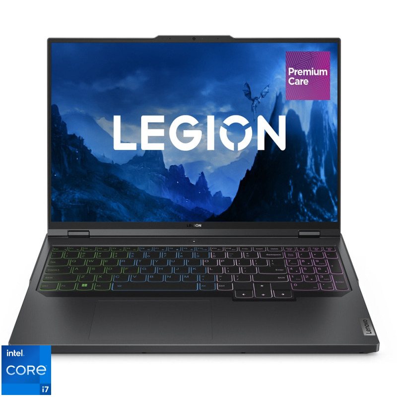 Laptop Lenovo Gaming 16'' Legion Pro 5 16IRX8, WQXGA IPS 240Hz G-Sync, Procesor Intel® Core™ i7-13700HX (30M Cache, up to 5.00 GHz), 16GB DDR5, 512GB SSD, GeForce RTX 4070 8GB, No OS, Onyx Grey, 3Yr Onsite Premium Care Laptop Lenovo Gaming 16'' Legion Pro 5 16IRX8, WQXGA IPS 240Hz G-Sync, Procesor Intel® Core™ i7-13700HX (30M Cache, up to 5.00 GHz), 16GB DDR5, 512GB SSD, GeForce RTX 4070 8GB, No OS, Onyx Grey, 3Yr Onsite Premium Care