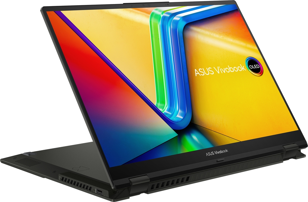 Ultrabook ASUS 16'' Vivobook S 16 Flip OLED TP3604VA, 3.2K 120Hz Touch, Procesor Intel® Core™ i9-13900H (24M Cache, up to 5.40 GHz), 16GB DDR4, 1TB SSD, Intel Iris Xe, Win 11 Pro, Midnight Black Ultrabook ASUS 16'' Vivobook S 16 Flip OLED TP3604VA, 3.2K 120Hz Touch, Procesor Intel® Core™ i9-13900H (24M Cache, up to 5.40 GHz), 16GB DDR4, 1TB SSD, Intel Iris Xe, Win 11 Pro, Midnight Black
