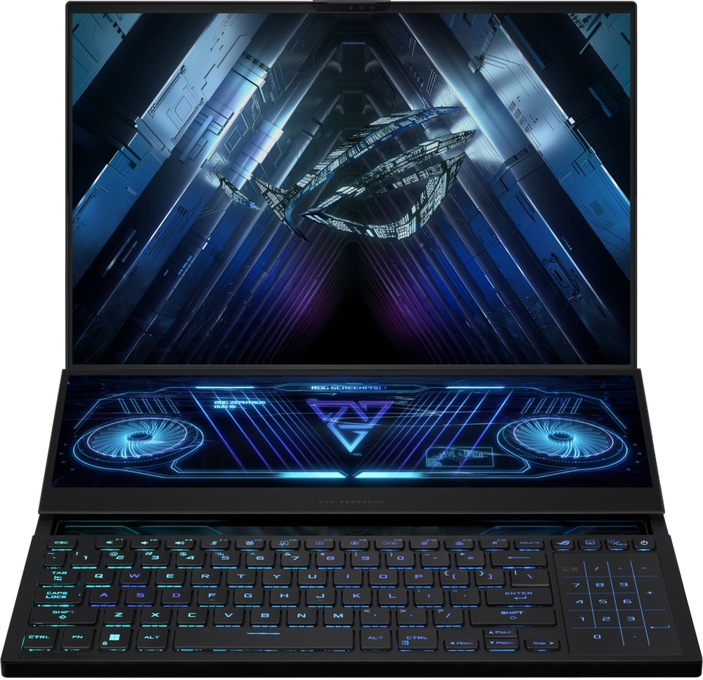 Laptop ASUS Gaming 16'' ROG Zephyrus Duo 16 GX650PZ, QHD+ 240Hz, Procesor AMD Ryzen™ 9 7945HX (64M Cache, up to 5.4 GHz), 32GB DDR5, 1TB SSD, GeForce RTX 4080 12GB, Win 11 Home, Black Laptop ASUS Gaming 16'' ROG Zephyrus Duo 16 GX650PZ, QHD+ 240Hz, Procesor AMD Ryzen™ 9 7945HX (64M Cache, up to 5.4 GHz), 32GB DDR5, 1TB SSD, GeForce RTX 4080 12GB, Win 11 Home, Black
