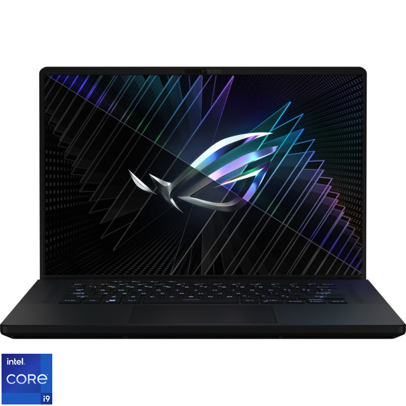 Laptop ASUS Gaming 16'' ROG Zephyrus M16 GU604VY, QHD+ Mini LED 240Hz G-Sync, Procesor Intel® Core™ i9-13900H (24M Cache, up to 5.40 GHz), 32GB DDR5, 1TB SSD, GeForce RTX 4090 16GB, Win 11 Home, Off Black AniMe Matrix Laptop ASUS Gaming 16'' ROG Zephyrus M16 GU604VY, QHD+ Mini LED 240Hz G-Sync, Procesor Intel® Core™ i9-13900H (24M Cache, up to 5.40 GHz), 32GB DDR5, 1TB SSD, GeForce RTX 4090 16GB, Win 11 Home, Off Black AniMe Matrix