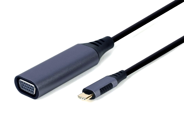 Adaptor Gembird 3.0 USB-C Male - VGA Female, 0.15m, gri