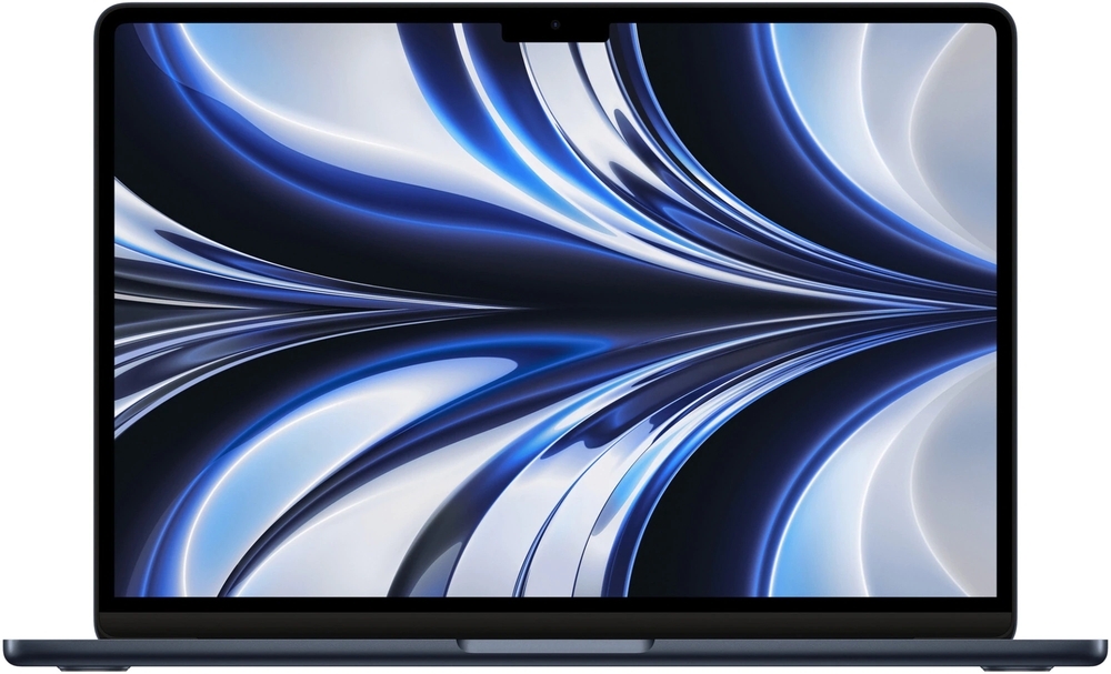 Laptop Apple 13.6'' MacBook Air 13 with Liquid Retina, Apple M2 chip (8-core CPU), 8GB, 512GB SSD, Apple M2 10-core GPU, macOS Monterey, Midnight, INT keyboard, 2022