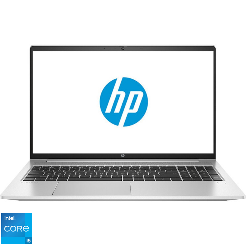 Laptop HP 15.6'' ProBook 450 G9, FHD IPS, Procesor Intel® Core™ i5-1235U (12M Cache, up to 4.40 GHz, with IPU), 16GB DDR4, 512GB SSD, Intel Iris Xe, Free DOS, Silver Laptop HP 15.6'' ProBook 450 G9, FHD IPS, Procesor Intel® Core™ i5-1235U (12M Cache, up to 4.40 GHz, with IPU), 16GB DDR4, 512GB SSD, Intel Iris Xe, Free DOS, Silver