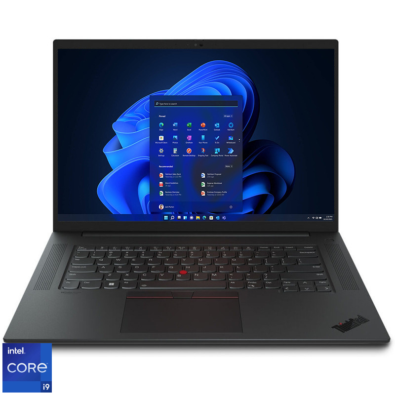 Laptop Lenovo 16'' ThinkPad P1 Gen 5, WQXGA IPS 165Hz, Procesor Intel® Core™ i9-12900H (24M Cache, up to 5.00 GHz), 16GB DDR5, 512GB SSD, RTX A5500 16GB, Win 11 DG Win 10 Pro, Black Laptop Lenovo 16'' ThinkPad P1 Gen 5, WQXGA IPS 165Hz, Procesor Intel® Core™ i9-12900H (24M Cache, up to 5.00 GHz), 16GB DDR5, 512GB SSD, RTX A5500 16GB, Win 11 DG Win 10 Pro, Black