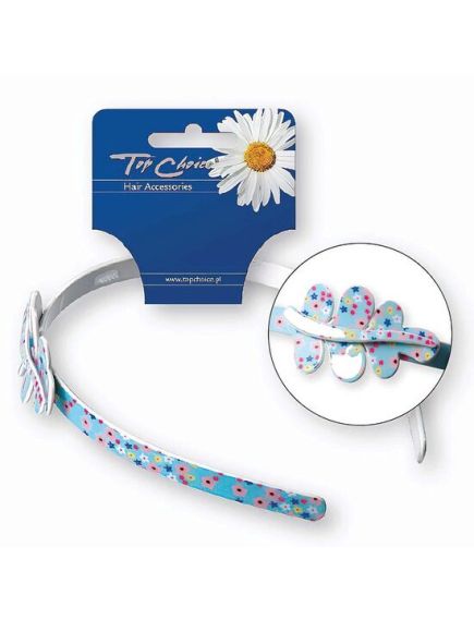 Cordeluta pentru par cu accesoriu lateral, Top Choice, multicolora, TC27581 Engros