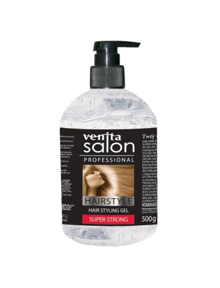 Gel de par Super Strong, Salon Professional, Venita, cu Keratina, 500gr Engros Gel de par Super Strong, Salon Professional, Venita, cu Keratina, 500gr Engros