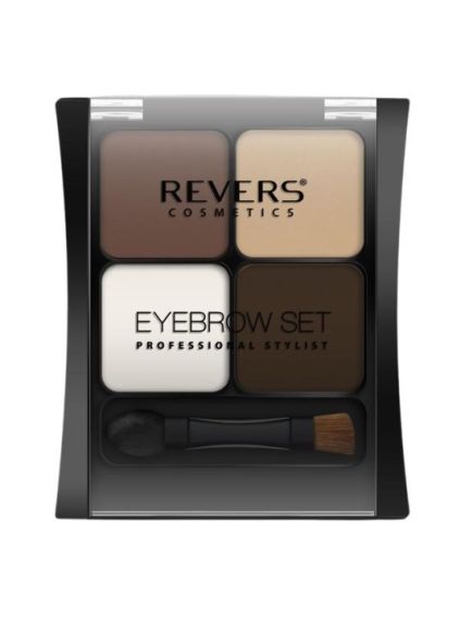 Kit fard de sprancene cu 4 culori, Professional Stylist, Revers, Nr.1 Engros Kit fard de sprancene cu 4 culori, Professional Stylist, Revers, Nr.1 Engros