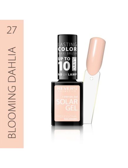 Lac de unghii Solar Gel, Revers, 12 ml, nude, nr 27, blooming dahlia Engros Lac de unghii Solar Gel, Revers, 12 ml, nude, nr 27, blooming dahlia Engros