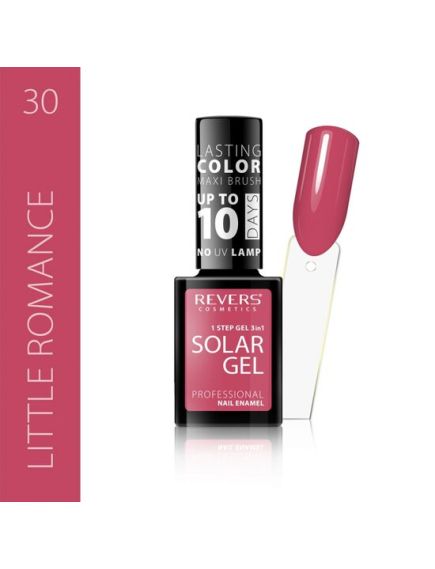 Lac de unghii Solar Gel, Revers, 12 ml, roz, nr 30, little romance Engros Lac de unghii Solar Gel, Revers, 12 ml, roz, nr 30, little romance Engros