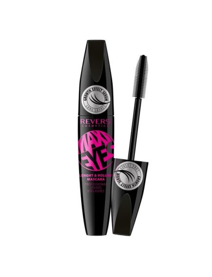 Mascara Maxi Eyes, Grow Effect, Revers, negru intens, 12 ml Engros Mascara Maxi Eyes, Grow Effect, Revers, negru intens, 12 ml Engros
