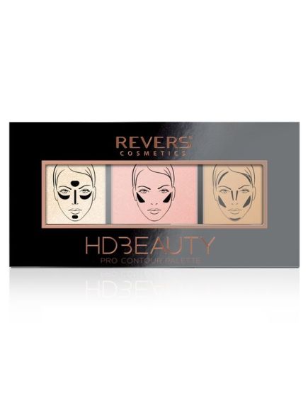 Paleta de machiaj pentru contur, Pro Contour, HD Beauty, Revers, nr 02, 12,5 g Engros Paleta de machiaj pentru contur, Pro Contour, HD Beauty, Revers, nr 02, 12,5 g Engros
