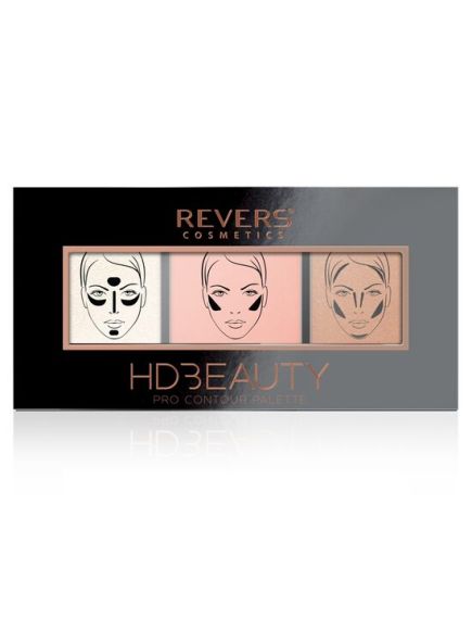 Paleta de machiaj pentru contur, Pro Contour, HD Beauty, Revers, nr 03, 12,5 g Engros Paleta de machiaj pentru contur, Pro Contour, HD Beauty, Revers, nr 03, 12,5 g Engros