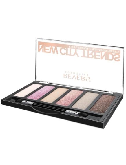 Paleta fard de pleoape cu 6 culori New City Trends, Revers, NR.1, roz Engros Paleta fard de pleoape cu 6 culori New City Trends, Revers, NR.1, roz Engros