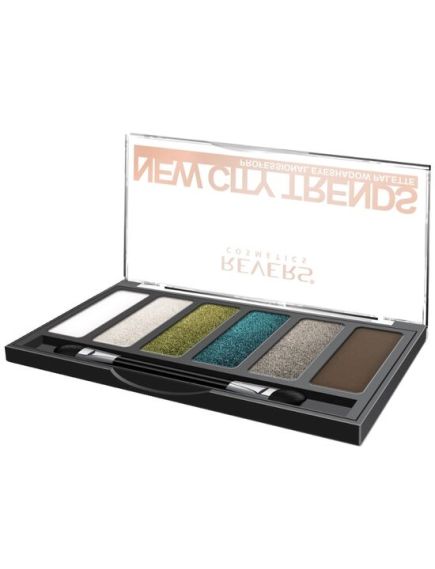 Paleta fard de pleoape cu 6 culori New City Trends, Revers, NR.8, verde Engros Paleta fard de pleoape cu 6 culori New City Trends, Revers, NR.8, verde Engros