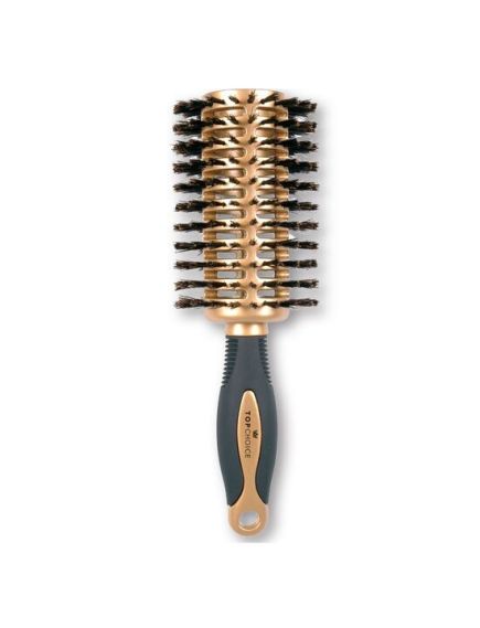 Perie de par pentru coafat, cu par natural, Gold, Top Choice, Ø46/75 Engros Perie de par pentru coafat, cu par natural, Gold, Top Choice, Ø46/75 Engros