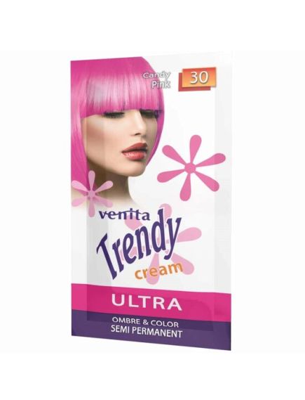 Sampon Colorant si Nuantator, Trendy Cream, Venita, NR.30 - Candy Pink, 35g Engros Sampon Colorant si Nuantator, Trendy Cream, Venita, NR.30 - Candy Pink, 35g Engros