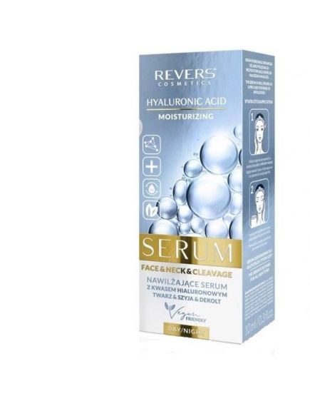 Ser hidratant pentru fata, gat si decolteu cu Acid Hyaluronic, Revers, 10ml Engros Ser hidratant pentru fata, gat si decolteu cu Acid Hyaluronic, Revers, 10ml Engros