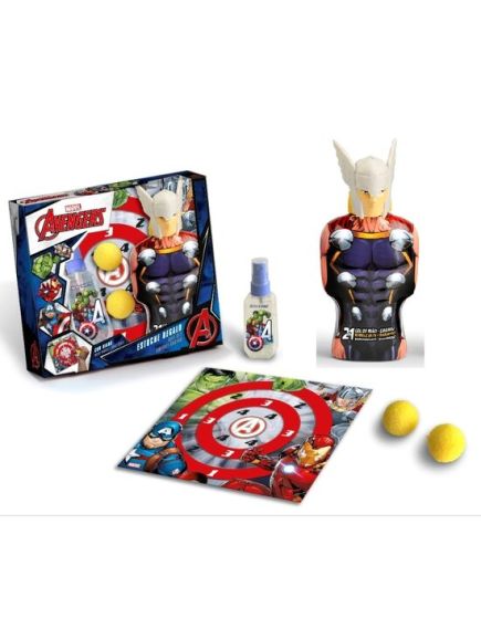 Set cadou Avengers Infinity War, Thor, cu Apa de toaleta 90ml, Figurina 2in1, Spumant de baie si Sampon 350ml, Jucarie Tintar si 2 bile Engros Set cadou Avengers Infinity War, Thor, cu Apa de toaleta 90ml, Figurina 2in1, Spumant de baie si Sampon 350ml, Jucarie Tintar si 2 bile Engros