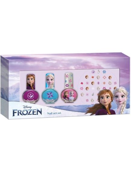 Set manichiura pentru fetite, cu 3 lacuri de unghii si modele de lipit pe unghii, Frozen Engros Set manichiura pentru fetite, cu 3 lacuri de unghii si modele de lipit pe unghii, Frozen Engros