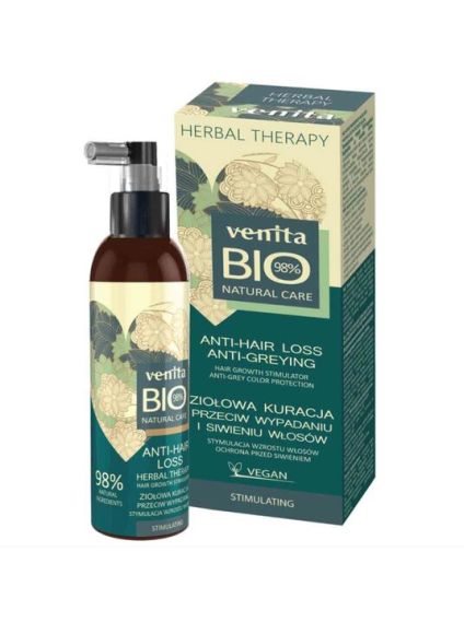 Solutie bio-tratament impotriva caderii parului si a incaruntirii, 98% Natural, Venita Bio, 200ml Engros Solutie bio-tratament impotriva caderii parului si a incaruntirii, 98% Natural, Venita Bio, 200ml Engros