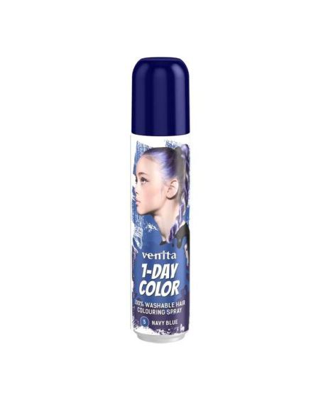 Spray colorant pentru par, fixativ, Venita, 1-Day Color, nr 05, Albastru marin Engros Spray colorant pentru par, fixativ, Venita, 1-Day Color, nr 05, Albastru marin Engros