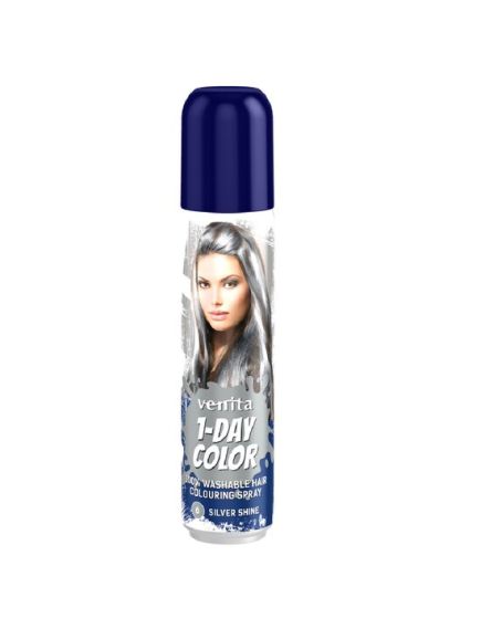 Spray colorant pentru par, fixativ, Venita, 1-Day Color, nr 06, Argintiu Engros Spray colorant pentru par, fixativ, Venita, 1-Day Color, nr 06, Argintiu Engros