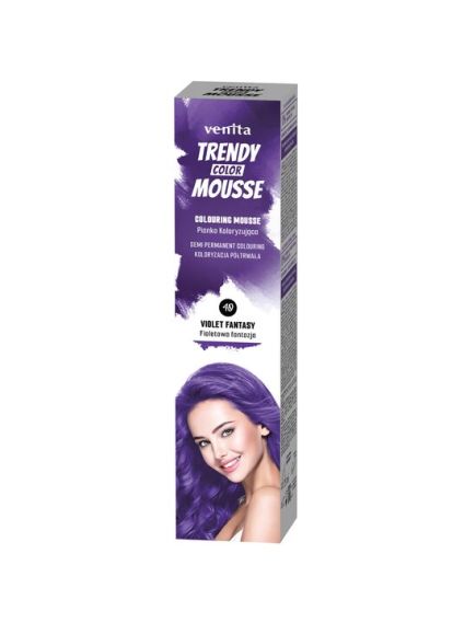 Spuma coloranta de par Trendy, Venita, nr 40, Violet Fantasy, mov aprins Engros Spuma coloranta de par Trendy, Venita, nr 40, Violet Fantasy, mov aprins Engros