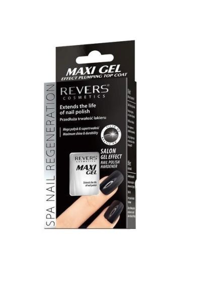 Top coat cu efect de gel si filtru UV, Maxi Gel Plumping Effect, Revers, 10ml Engros Top coat cu efect de gel si filtru UV, Maxi Gel Plumping Effect, Revers, 10ml Engros