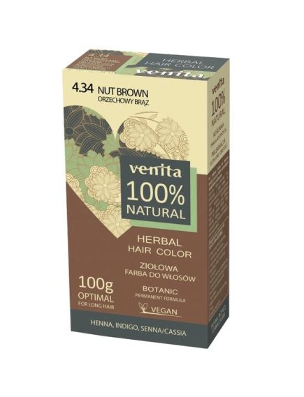 Vopsea de par bio, Nr. 4.34, Blond Aluna, 100% Natural, 100g Engros Vopsea de par bio, Nr. 4.34, Blond Aluna, 100% Natural, 100g Engros