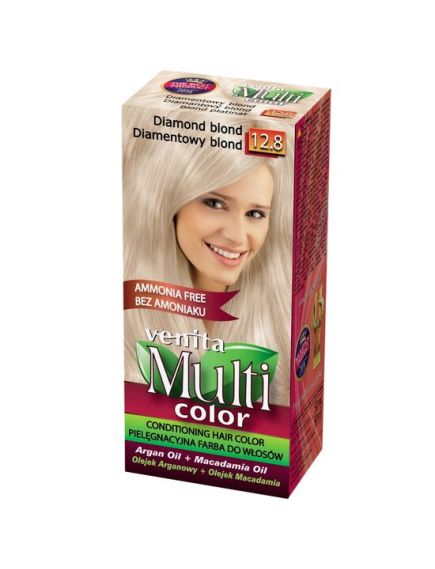 Vopsea de par fara amoniac, Multicolor, Venita, 50 ml, Nr. 12.8, Diamond Blond Engros Vopsea de par fara amoniac, Multicolor, Venita, 50 ml, Nr. 12.8, Diamond Blond Engros