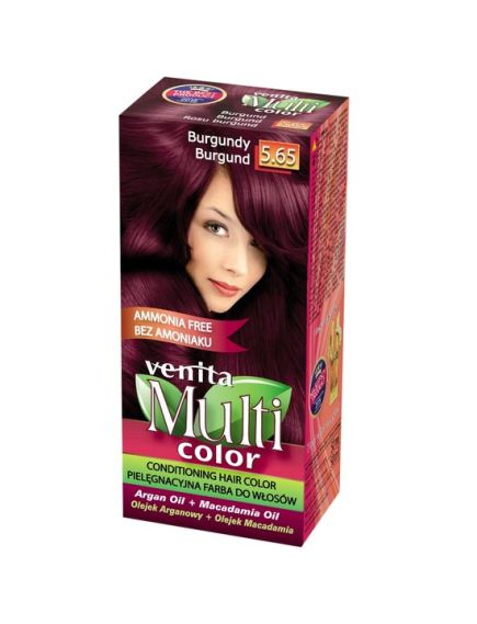 Vopsea de par fara amoniac, Multicolor, Venita, 50 ml, Nr. 5.65, Burgundy Engros Vopsea de par fara amoniac, Multicolor, Venita, 50 ml, Nr. 5.65, Burgundy Engros
