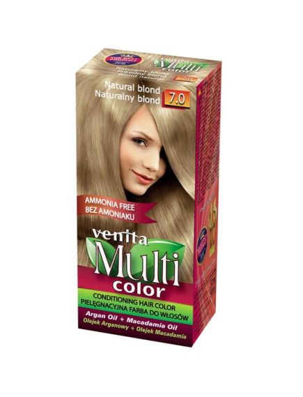 Vopsea de par fara amoniac, Multicolor, Venita, 50 ml, Nr. 7.0, Natural Blond Engros Vopsea de par fara amoniac, Multicolor, Venita, 50 ml, Nr. 7.0, Natural Blond Engros