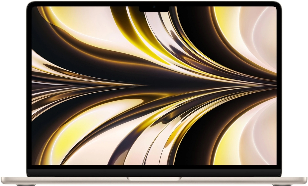 Laptop Apple 13.6'' MacBook Air 13 with Liquid Retina, Apple M2 chip (8-core CPU), 8GB, 512GB SSD, Apple M2 10-core GPU, macOS Monterey, Starlight, INT keyboard, 2022