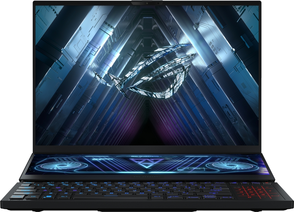 Laptop ASUS Gaming 16'' ROG Zephyrus Duo 16 GX650RS, QHD+ 165Hz, Procesor AMD Ryzen™ 9 6900HX (16M Cache, up to 4.9 GHz), 64GB DDR5, 2x 2TB SSD, GeForce RTX 3080 8GB, Win 11 Home, Black Laptop ASUS Gaming 16'' ROG Zephyrus Duo 16 GX650RS, QHD+ 165Hz, Procesor AMD Ryzen™ 9 6900HX (16M Cache, up to 4.9 GHz), 64GB DDR5, 2x 2TB SSD, GeForce RTX 3080 8GB, Win 11 Home, Black