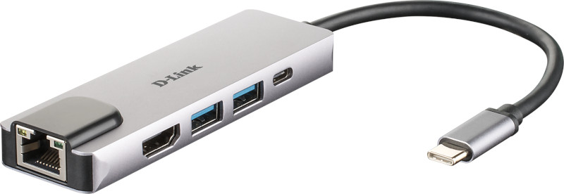 D-Link 5-in-1 DUB-M520 USB Tip C