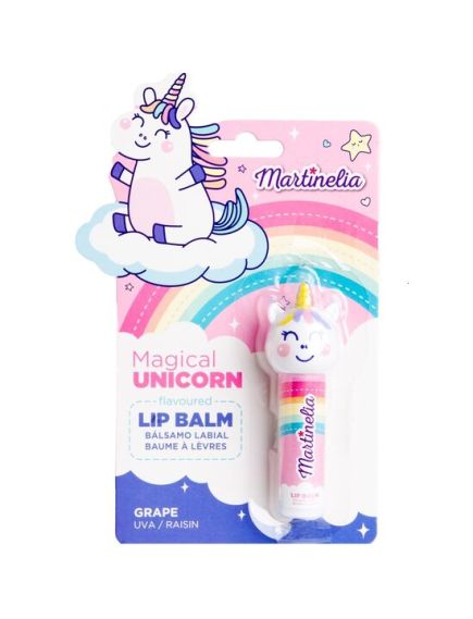 Balsam de buze cu aroma de struguri Magical Unicorn, Martinelia, 79002, 4g Engros Balsam de buze cu aroma de struguri Magical Unicorn, Martinelia, 79002, 4g Engros