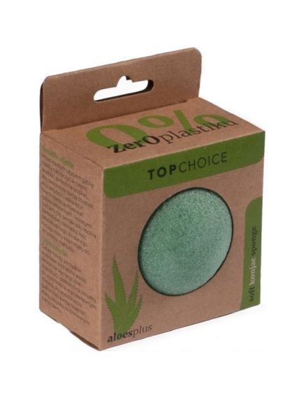 Burete Konjac pentru curatarea tenului pe baza de aloe, 0% plastic Top Choice 37269 Engros Burete Konjac pentru curatarea tenului pe baza de aloe, 0% plastic Top Choice 37269 Engros