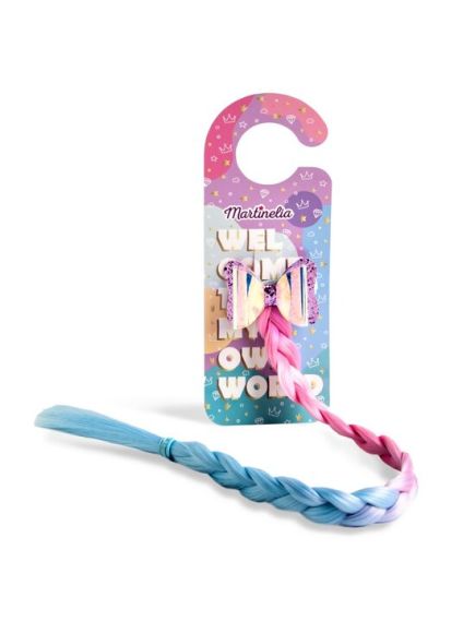 Clips de par funda cu extensie colorata Welcome to my World Martinelia 8905B Engros Clips de par funda cu extensie colorata Welcome to my World Martinelia 8905B Engros