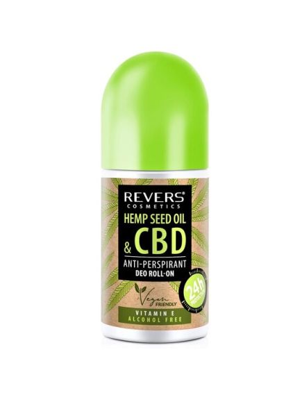 Deodorant roll-on antitranspiratie CDB si vitamina E, fara alcool Revers, 50 ml Engros Deodorant roll-on antitranspiratie CDB si vitamina E, fara alcool Revers, 50 ml Engros