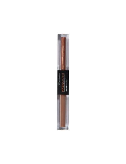 Fard de pleoape 2 in 1 Matte & Metal Magic Studio Bronz deschis 30761N4 Engros Fard de pleoape 2 in 1 Matte & Metal Magic Studio Bronz deschis 30761N4 Engros