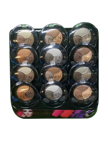 Fard de pleoape in trei nuante, Lavien Trio, Setul 2 mixt, 12 bucati, nuante nude sidefate Engros Fard de pleoape in trei nuante, Lavien Trio, Setul 2 mixt, 12 bucati, nuante nude sidefate Engros
