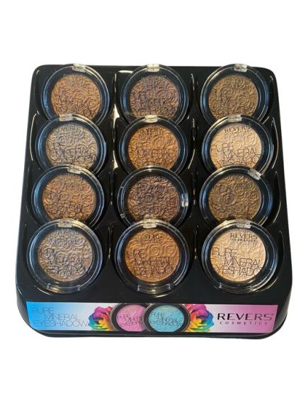 Fard de pleoape monocolor, Mineral Pure, Setul 2, mixt de 12 bucati, nuante sidefate, nude Engros Fard de pleoape monocolor, Mineral Pure, Setul 2, mixt de 12 bucati, nuante sidefate, nude Engros