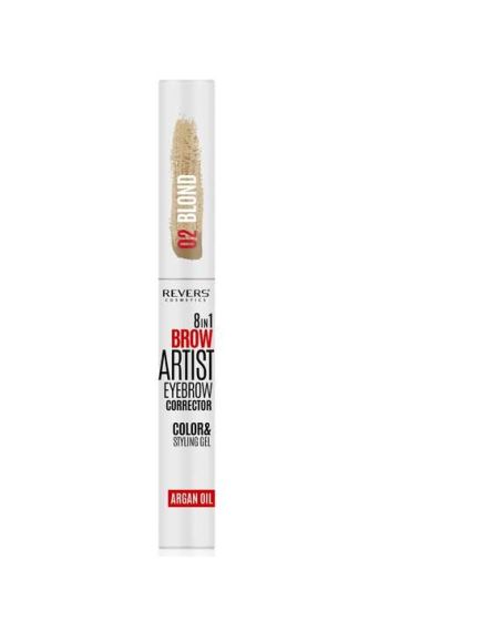Gel styling corector sprancene 8 in 1 Brow Artist 02, blond, 7 ml Engros Gel styling corector sprancene 8 in 1 Brow Artist 02, blond, 7 ml Engros