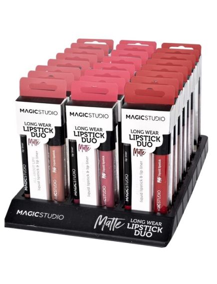 Kit 24 Seturi Perfect Lips (un ruj lichid mat si un creion contur, asortate), Magic Studio Engros Kit 24 Seturi Perfect Lips (un ruj lichid mat si un creion contur, asortate), Magic Studio Engros