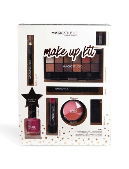 Kit cosmetic Essential, cu produse de machiaj si lac de unghii, Magic Studio Engros Kit cosmetic Essential, cu produse de machiaj si lac de unghii, Magic Studio Engros