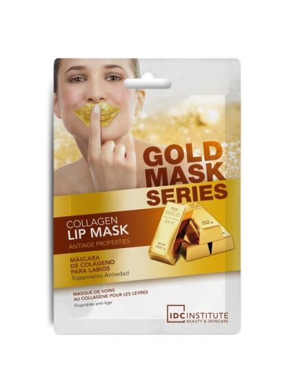 Masca pentru buze cu efect de stralucire si anti-imbatranire Gold collagen IDC Institute 3421 Engros Masca pentru buze cu efect de stralucire si anti-imbatranire Gold collagen IDC Institute 3421 Engros